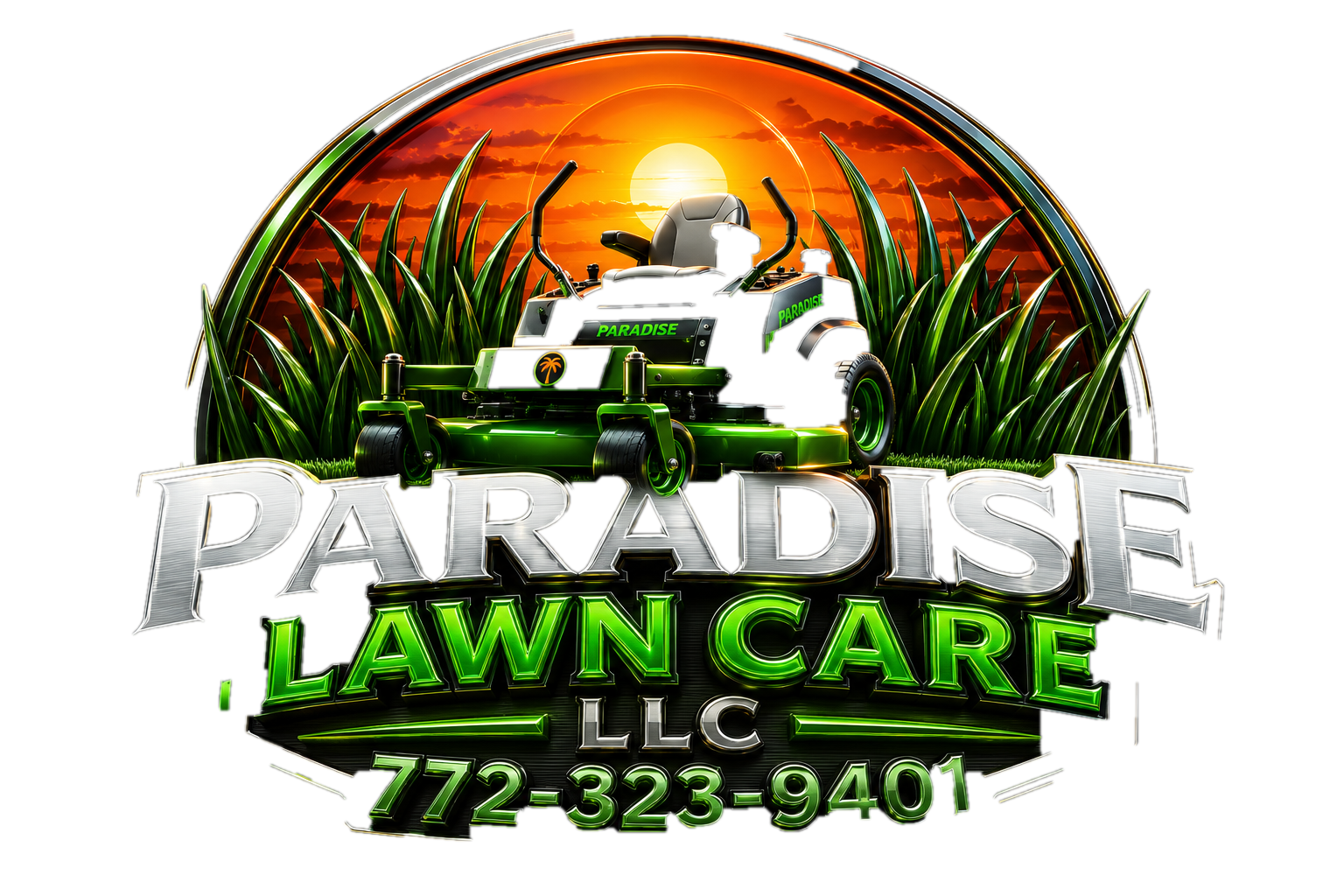 Paradise Lawn Care logo